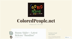 Desktop Screenshot of coloredpeoplenetwork.wordpress.com