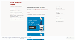 Desktop Screenshot of earlymodernnews.wordpress.com