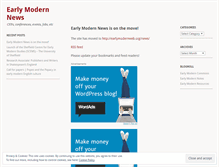 Tablet Screenshot of earlymodernnews.wordpress.com