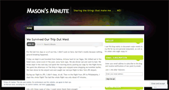 Desktop Screenshot of masonsminute.wordpress.com