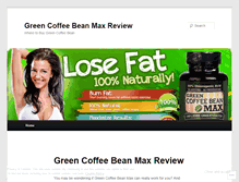 Tablet Screenshot of greencoffeebeanmaxreviewed.wordpress.com