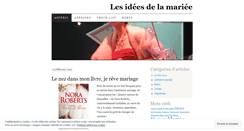 Desktop Screenshot of lesideesdelamariee.wordpress.com