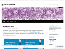 Tablet Screenshot of guntonarchive.wordpress.com