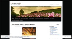 Desktop Screenshot of lethimhear.wordpress.com