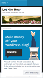 Mobile Screenshot of lethimhear.wordpress.com