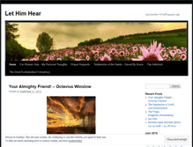 Tablet Screenshot of lethimhear.wordpress.com