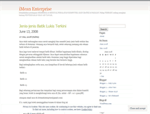 Tablet Screenshot of imeanenterprise.wordpress.com