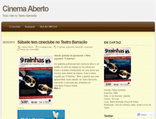 Tablet Screenshot of cineaberto.wordpress.com