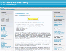 Tablet Screenshot of infinitygoods.wordpress.com