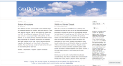 Desktop Screenshot of capontravel.wordpress.com