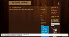 Desktop Screenshot of liquidationcabinets.wordpress.com