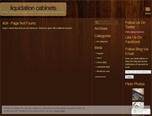 Tablet Screenshot of liquidationcabinets.wordpress.com