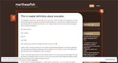 Desktop Screenshot of marthaaafish.wordpress.com
