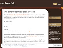 Tablet Screenshot of marthaaafish.wordpress.com