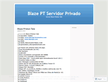 Tablet Screenshot of blazepristontale.wordpress.com