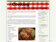 Tablet Screenshot of cookingwiththejuniorleague.wordpress.com