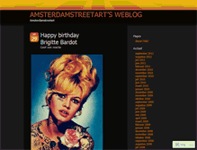 Tablet Screenshot of amsterdamstreetart.wordpress.com