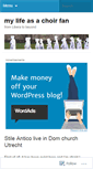 Mobile Screenshot of choirfan.wordpress.com