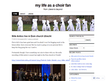 Tablet Screenshot of choirfan.wordpress.com