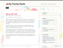 Tablet Screenshot of familyrant.wordpress.com