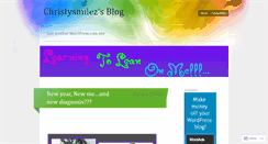 Desktop Screenshot of christysmilez.wordpress.com
