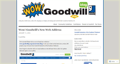 Desktop Screenshot of goodwillsp.wordpress.com