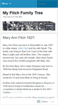 Mobile Screenshot of myfitchfamilytree.wordpress.com