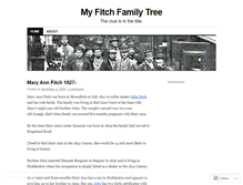 Tablet Screenshot of myfitchfamilytree.wordpress.com