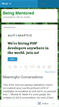 Mobile Screenshot of beingmentored.wordpress.com