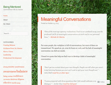 Tablet Screenshot of beingmentored.wordpress.com