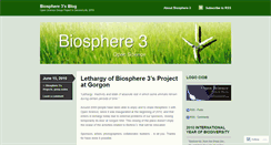 Desktop Screenshot of biosphere3.wordpress.com