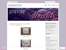 Tablet Screenshot of grapeskystudio.wordpress.com