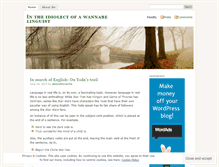 Tablet Screenshot of onlanguages.wordpress.com