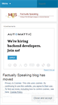 Mobile Screenshot of factuallyspeaking.wordpress.com