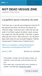 Mobile Screenshot of notdeadzine.wordpress.com