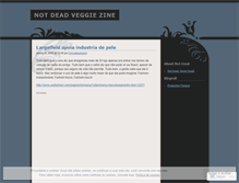 Tablet Screenshot of notdeadzine.wordpress.com