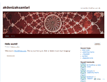 Tablet Screenshot of akdenizaksamlari.wordpress.com