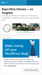 Mobile Screenshot of equilibrehorses.wordpress.com