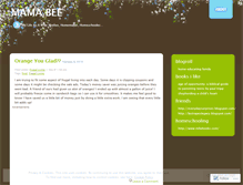 Tablet Screenshot of mamabee8.wordpress.com