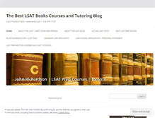 Tablet Screenshot of lsatbooks.wordpress.com