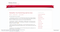 Desktop Screenshot of flashesoflove.wordpress.com