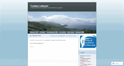 Desktop Screenshot of frontiereletterarie.wordpress.com