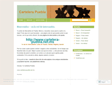 Tablet Screenshot of cartelerapuebla.wordpress.com