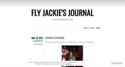 Desktop Screenshot of flyjackiesjournal.wordpress.com