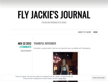 Tablet Screenshot of flyjackiesjournal.wordpress.com