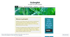 Desktop Screenshot of go2english.wordpress.com