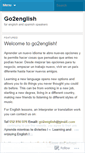 Mobile Screenshot of go2english.wordpress.com