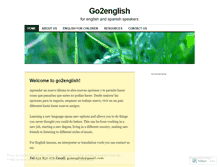 Tablet Screenshot of go2english.wordpress.com