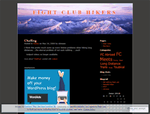 Tablet Screenshot of fightclubhikers.wordpress.com