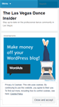 Mobile Screenshot of lasvegasdanceinsider.wordpress.com